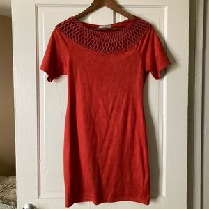 Burnt Orange Mini Dress